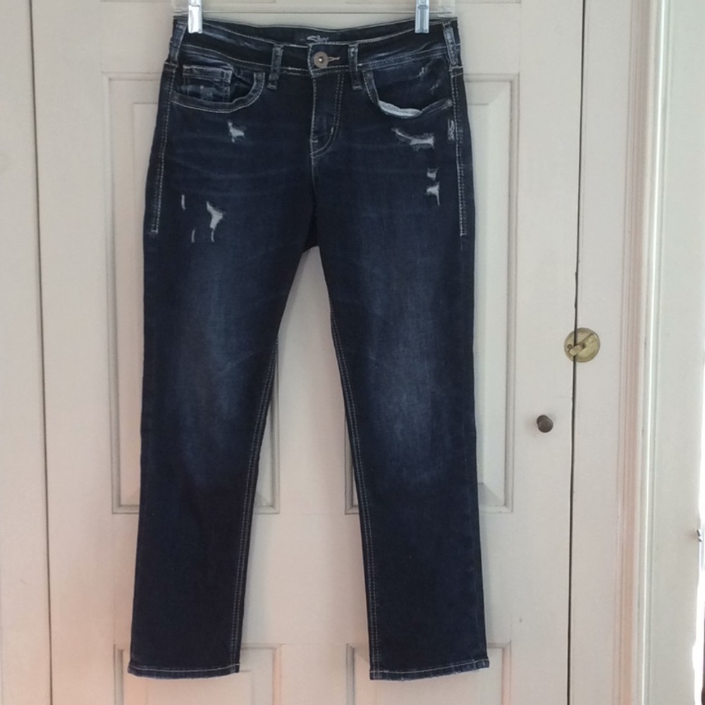 Stretch Capri Jeans